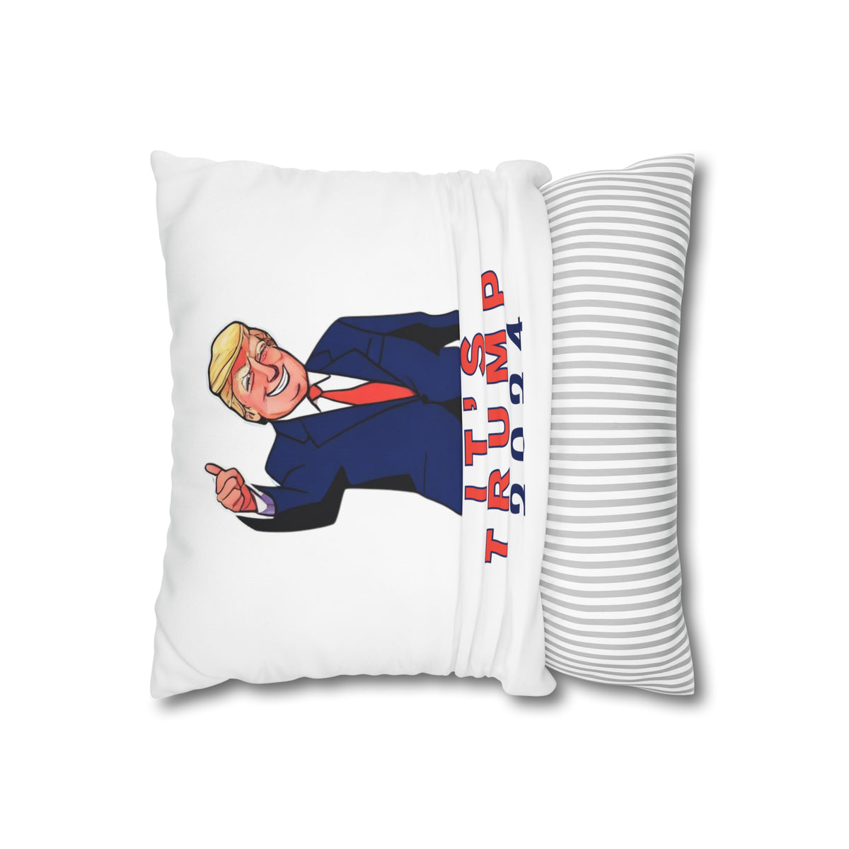 It's Trump 2024™ | Square Poly Canvas Pillowcase (USA/CAN ONLY)