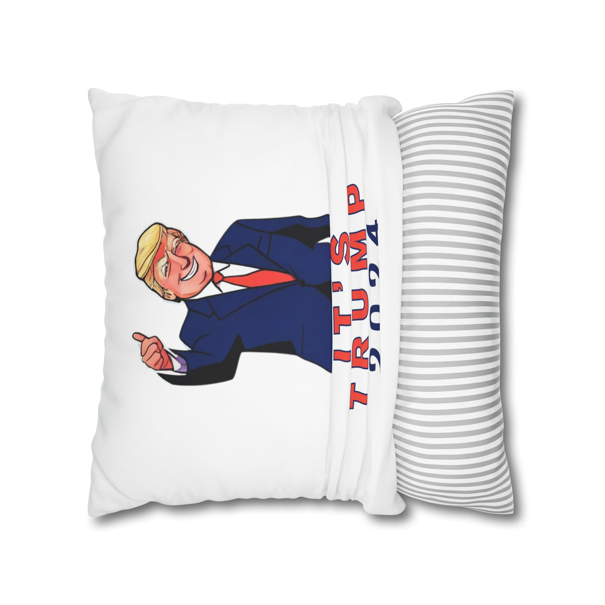 It's Trump 2024™ | Square Poly Canvas Pillowcase (USA/CAN ONLY)
